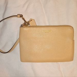 Tan COACH mini bag AND wallet(2 in 1)